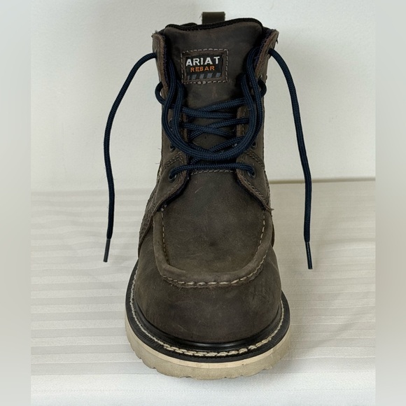 Ariat Rebar Wedge Moc Toe Waterproof Leather Work Boots Women’s Size 8B - Picture 8 of 12